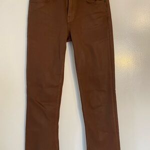 Hudson Jeans Nico Mid-Rise Straight Ankle Jean w/ Slit Hem Boot Cut Denim